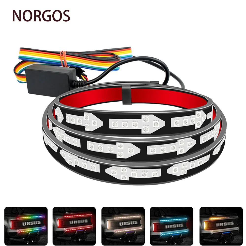 

Car Pickup Magic Horse Streamer Light with Taillight Brake Turn Signal Bar 12V 24V Ford Chevrolet Nissan Renault GMC Fiat Toyota