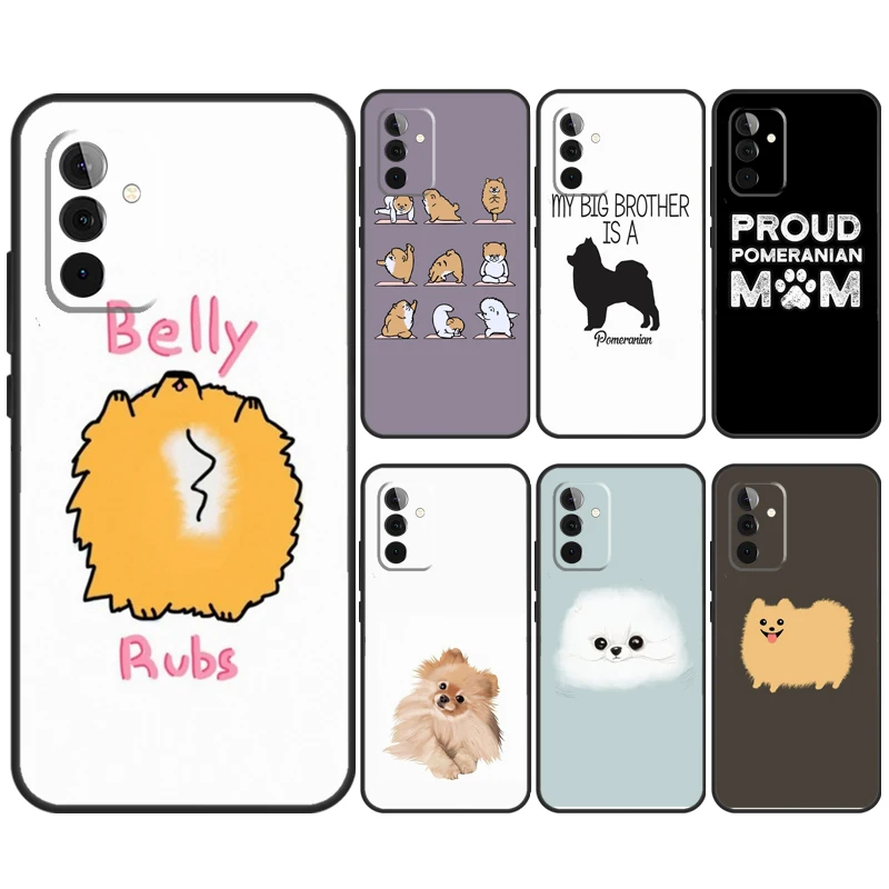 Pomeranian Dog Yoga Case For Samsung Galaxy A55 A35 A25 A15 A51 A71 A12 A32 A52 A13 A33 A53 A54 A34 A14 Cover