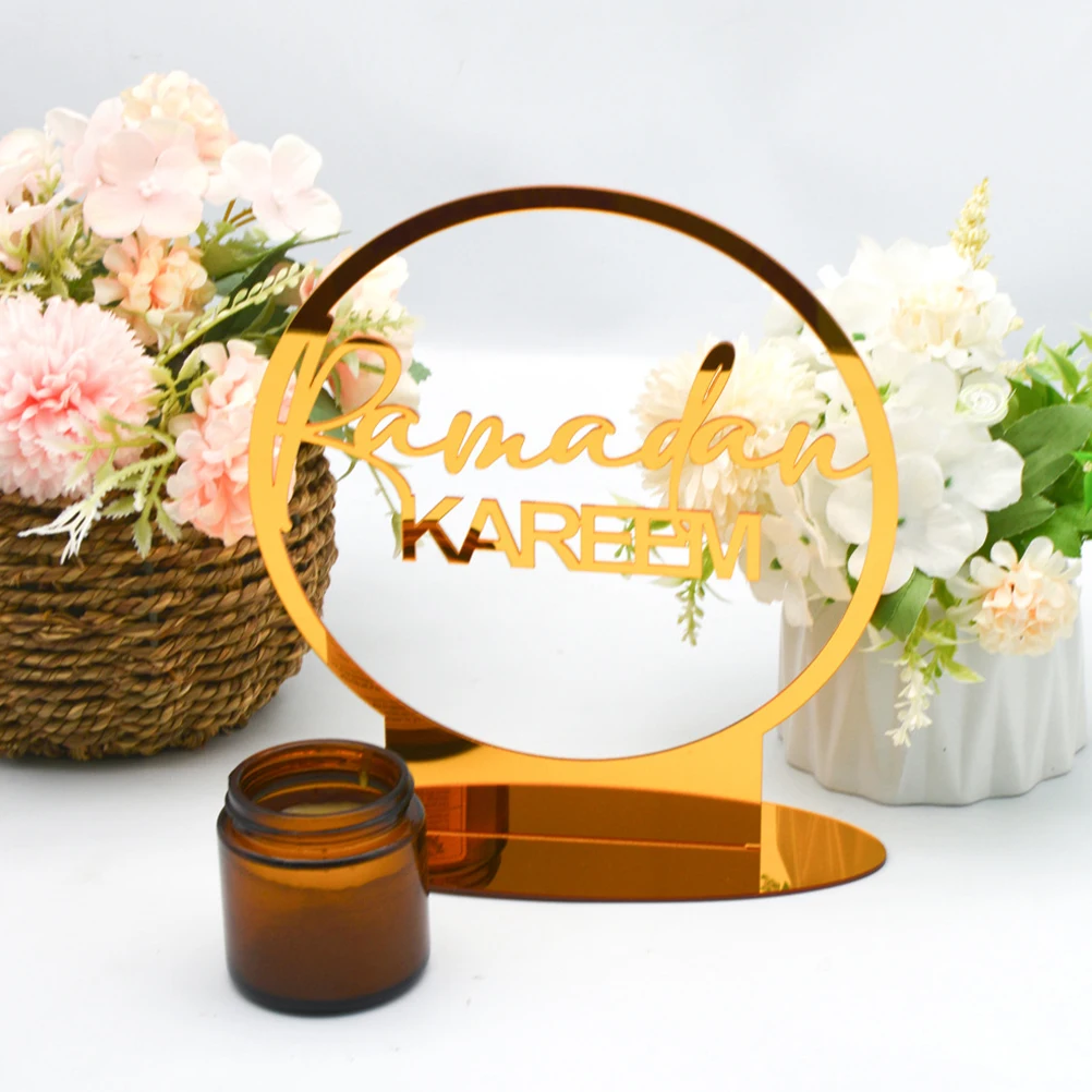 

Acrylic Ornaments Eid Desktop Decoration Board Home Decorations Mubarak Craft Tabletop The Sign