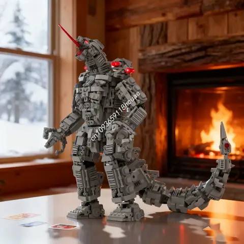 1721pcs MOC Mechagodzilla Model Building Blocks Architecture Assemble Toy DIY Christmas Gifts Education Brick Birthday