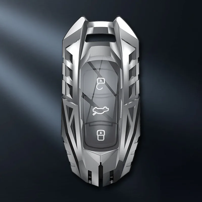 Premium Zinc Alloy Armor Key Case Cover for Geely Boyue/Borui/Vision X3/Emgrand GS GL/Binrui/Binyue - Protective Key Box Shell