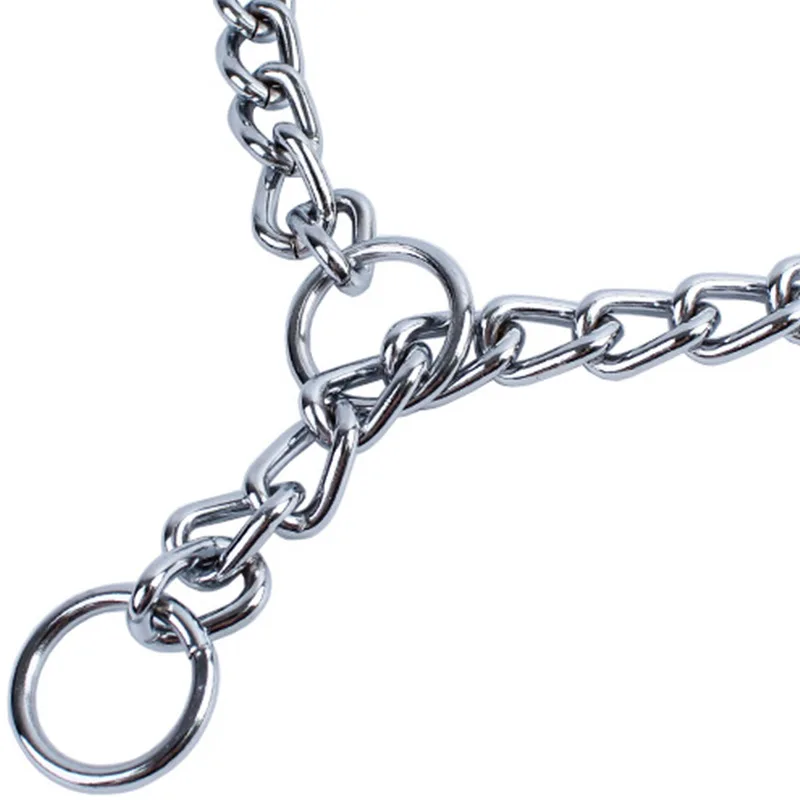 Collar de cadena de acero inoxidable de 4 tamaños para perros, accesorios ajustables para mascotas, collar para perros pequeños, medianos y grandes, collar Pitbull