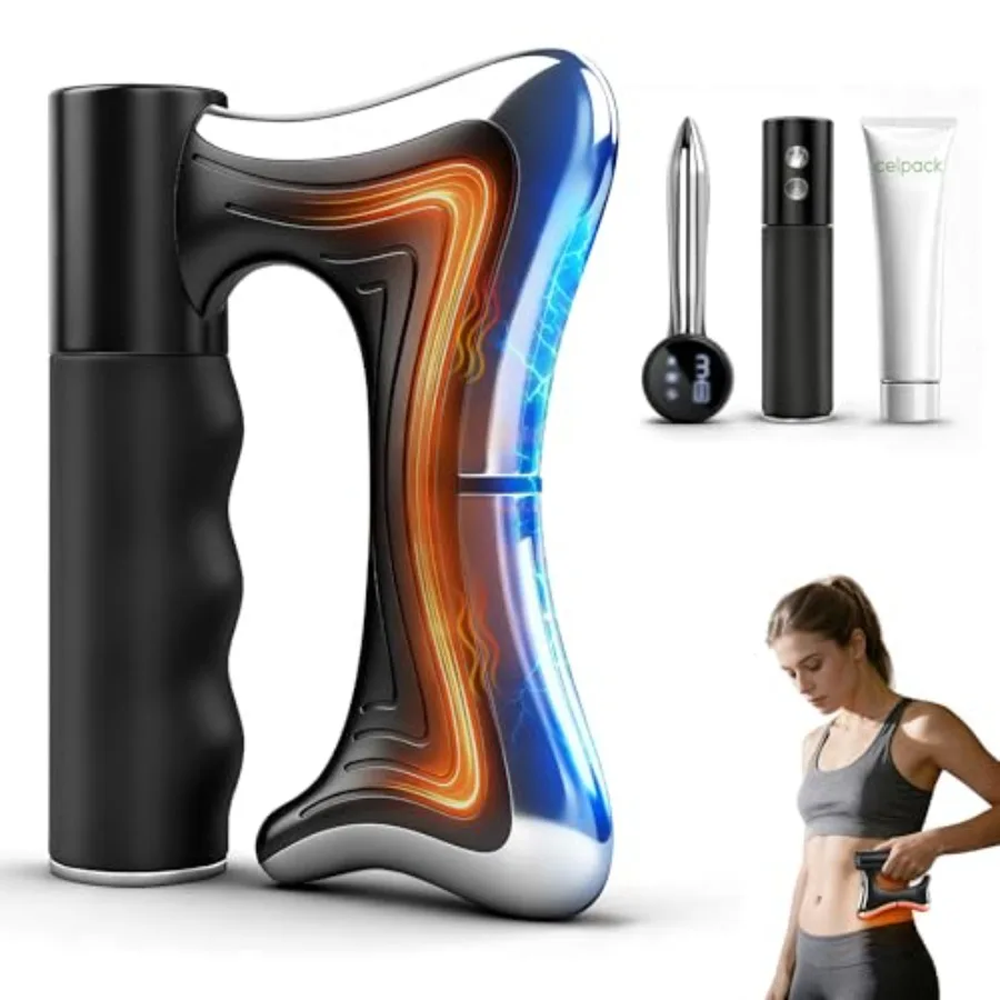 

Heated Muscle Scraper Tool with Pulse, Vibration and Heat, Muscle Scraper Tool for Deep Tissue Myofascial Release, Gua Sha Mass