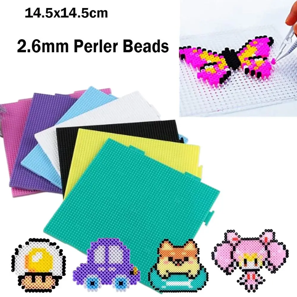 Square Fuse Beads Pegboards Handmade Crafts Decor 52*52 Pins/104x104 Pins Perler Hama Beads DIY Make Puzzle Heat Resistant