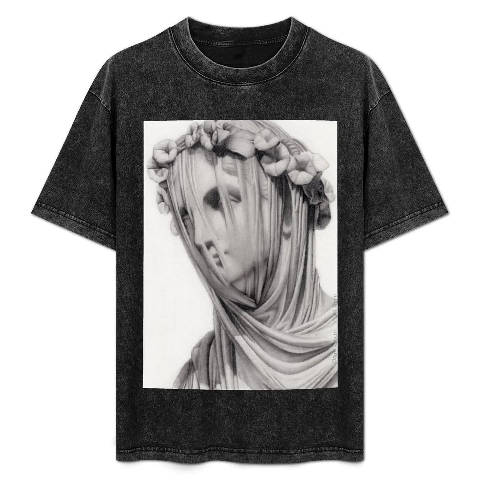 

Veiled Marble Statue T-Shirt plus sizes rapper graphic tees shirts graphic men workout shirt