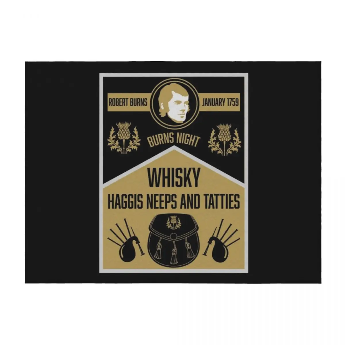 

Scottish Robert Burns Night Throw Blanket Blankets Sofas Of Decoration cosplay anime Thin Blankets