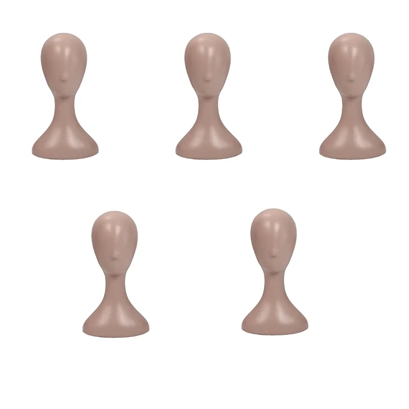 

5X Lady High Plastic Head Wig Head Female Model Head Natural