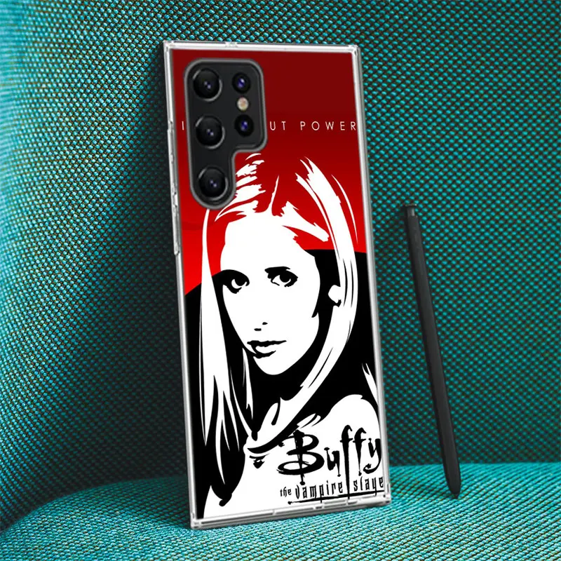 Buffy the Vampire Slayer Clear Phone Case For Samsung Galaxy S20 S21 S23 FE S22 Plus S24 Ultra S10 S10E S9 S8 Soft Back Cover