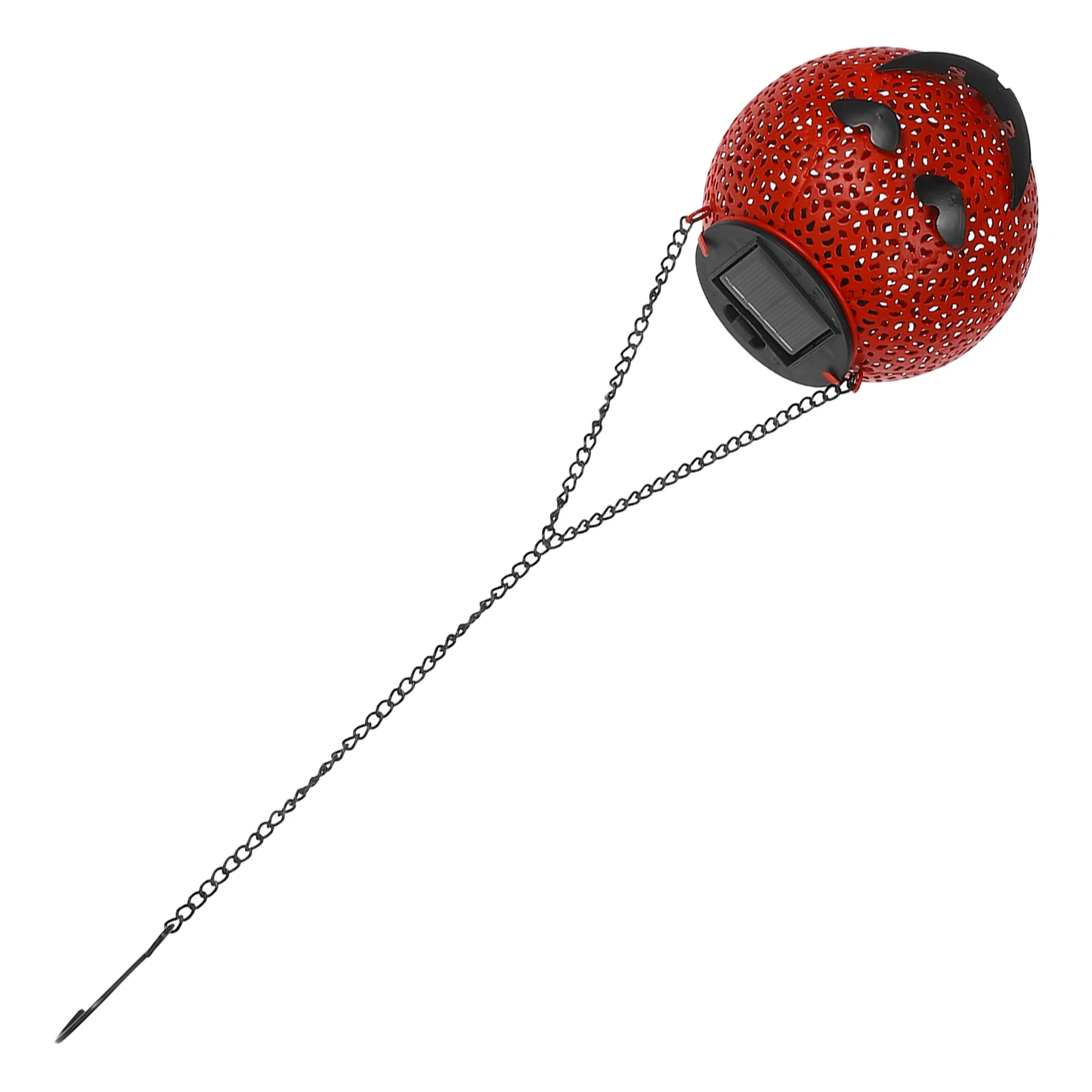 

Powered Pumpkin Outdoor Hanging Metal Garden Decor Waterproof Sturdy Iron Automatic Light Sensor Easy Install Festive Halloween