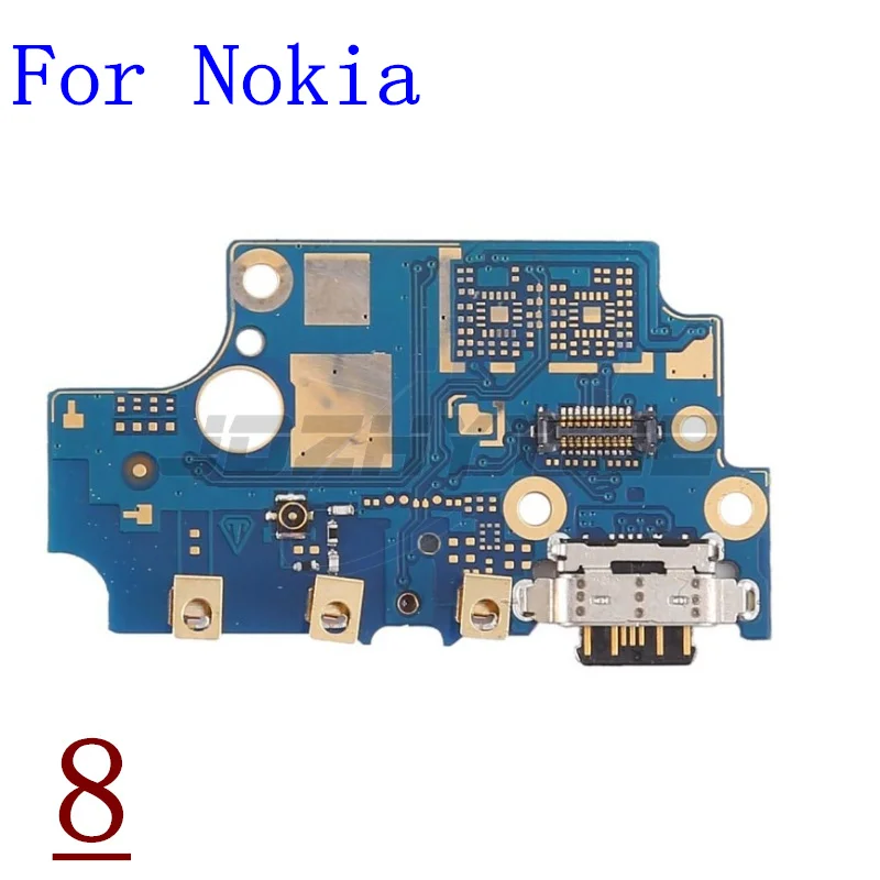 Original For Nokia 8 7 6 5 5.1 6.1 7.1 8.1 5.4 Power Charger Dock USB Charging Port Plug Board With Microphone Flex Cable