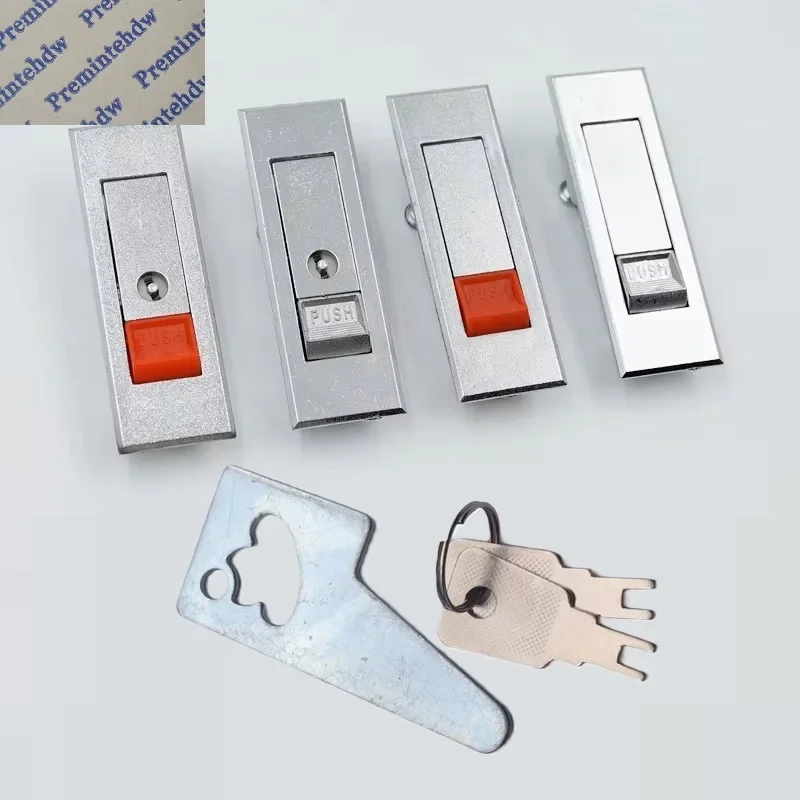 10Pcs Zinc Rectangular Flush Cam Lock Latch For Wall Fire Reel Cabinet  Electric Distribution Box