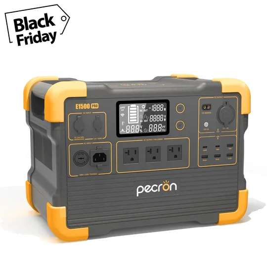 PECRON E1000PRO 1200W Big Power Lithium Solar Power Station Outdoor Camping Battery Energy