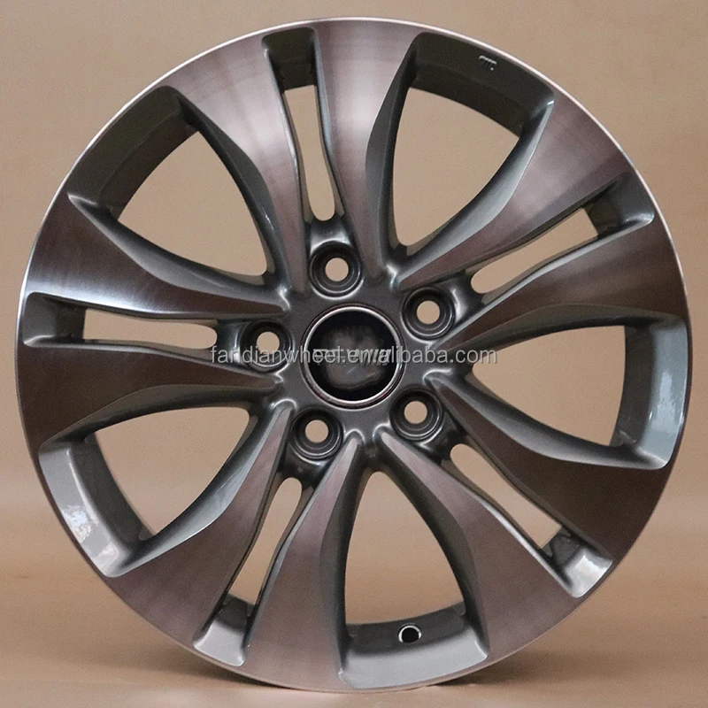 NEW JT6119 High Performance 16x6.5 5x114.3 Stud Pattern ET40 Aluminum Alloy Wheels Passenger Cars Gunmetal Grey Finish 5 Lug