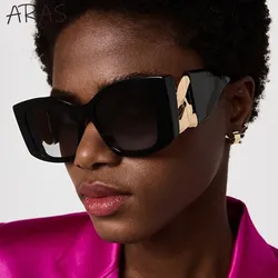 Oversized Cat Eye Sunglasses Women 2026 Luxury Brand Fashion Square Sun Glasses Men Vintage Big Frame Sunglass Gradient Shades