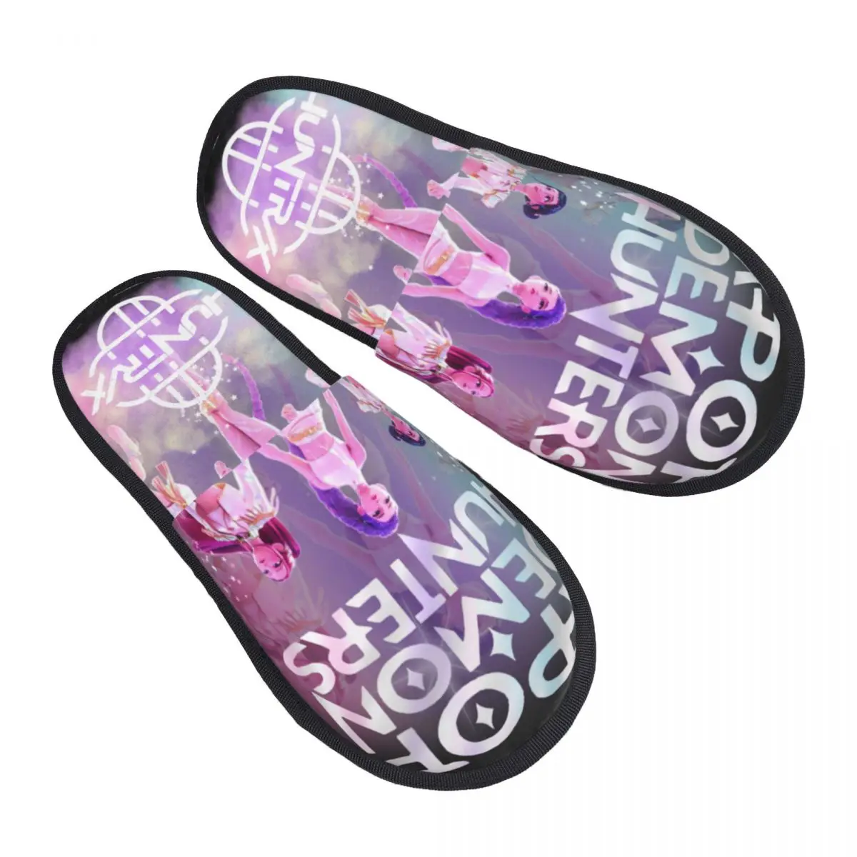 

Kpop Demon Hunter Huntrix Girls House Slippers Women Comfy Memory Foam Slip On Bedroom Slipper Shoes