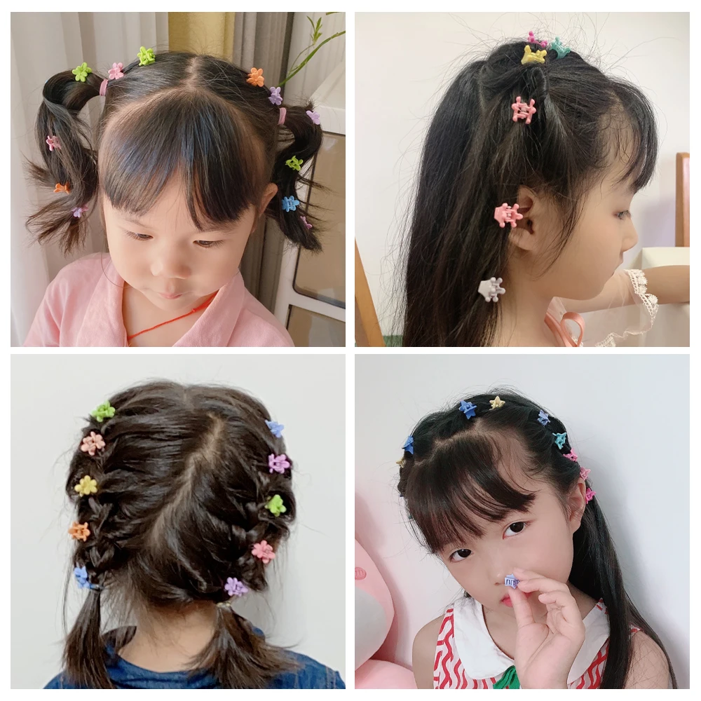 Sweet Candy Hair Claws Kids Hair Clips for Girls Hair Gripper Flower Star Rabbit Ear Hair Pins Baby Headwear Hair Accessories