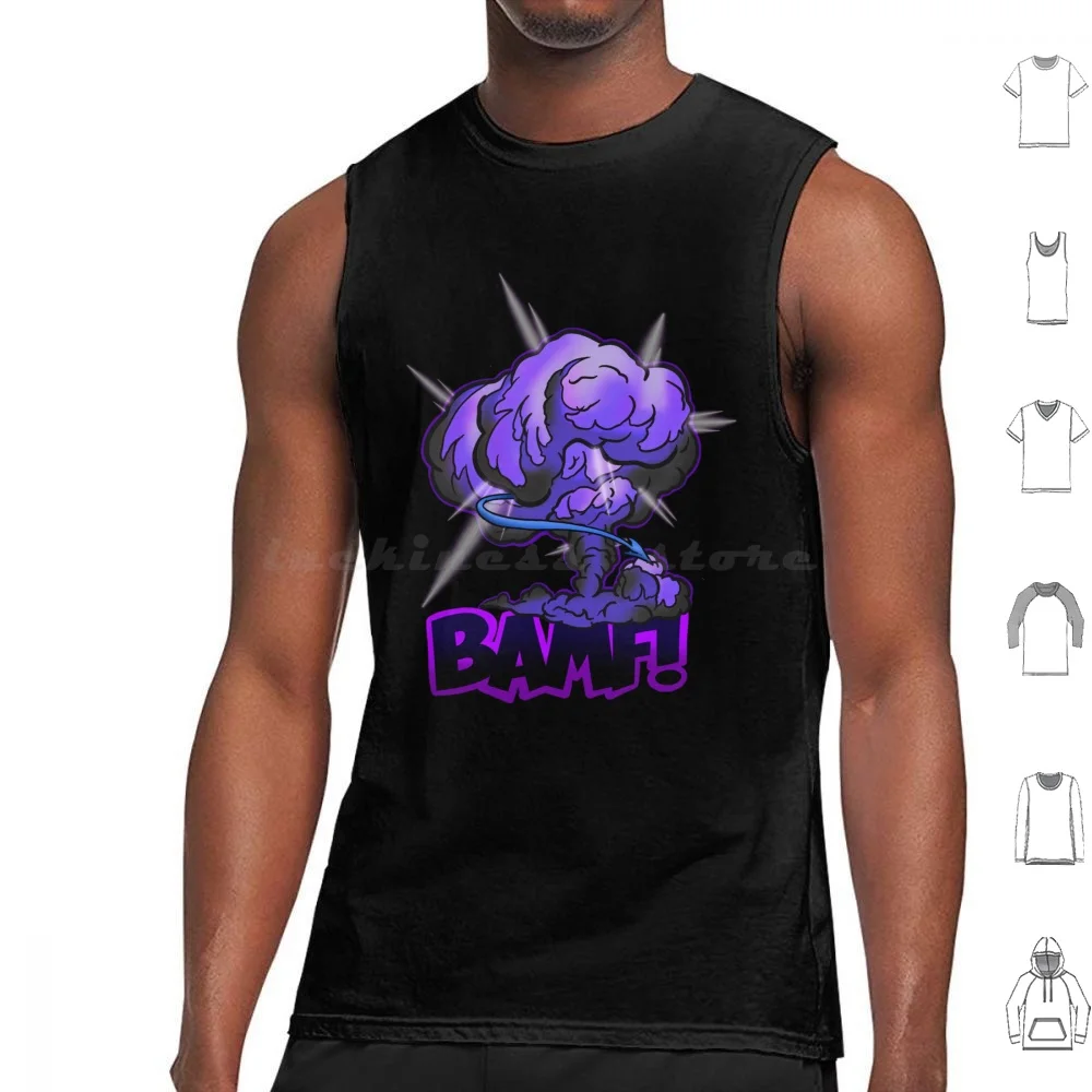 

Bamf! Tank Tops Print Cotton Nightcrawler Xmen Bamf Mcu Comic Comic Books Nerd Nerds Nerdy Elf X Men Superhero