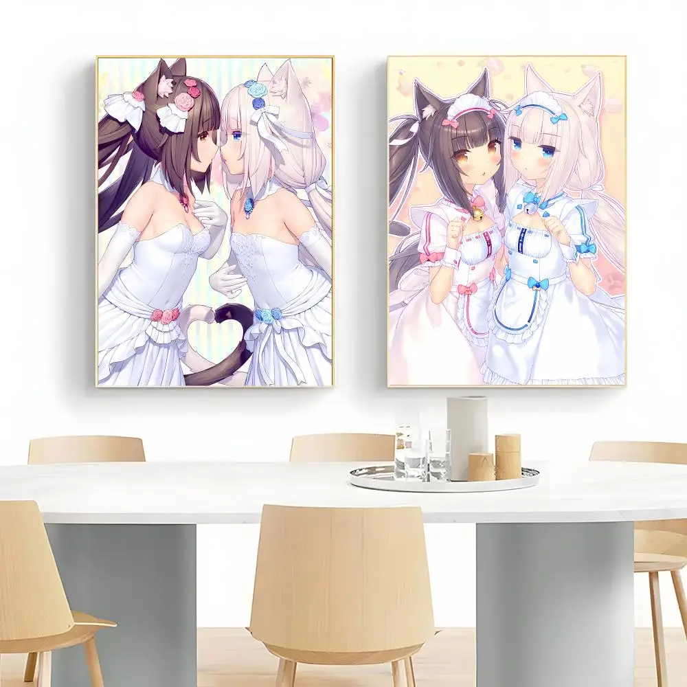 Cute Visual Novel N-Nekopara Poster Wall Art Print Decorative Mural Home Decor Gift Unframed
