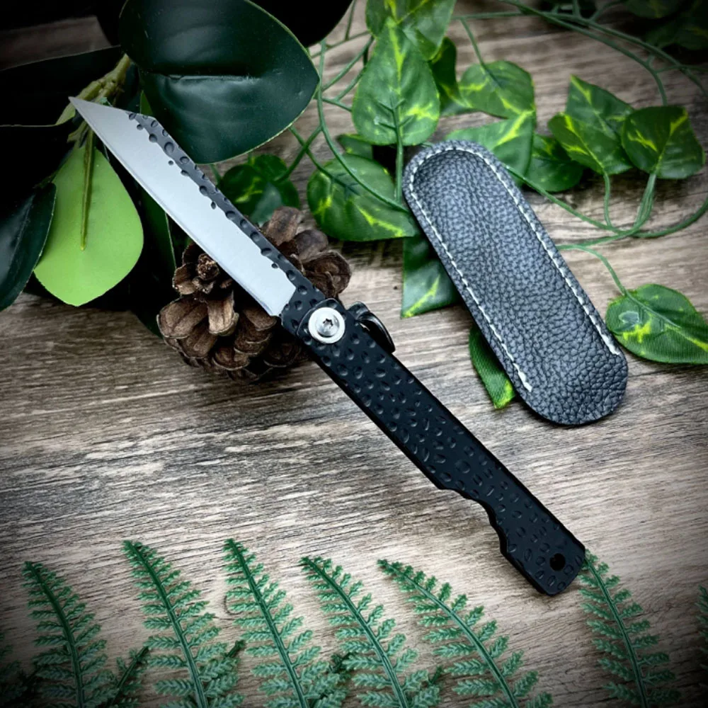 Higonokami Mini Pocket Folding Knife Damascus Steel Blade Copper Handle Outdoor Tactical Camping Hunting Collection Tool 11 sold