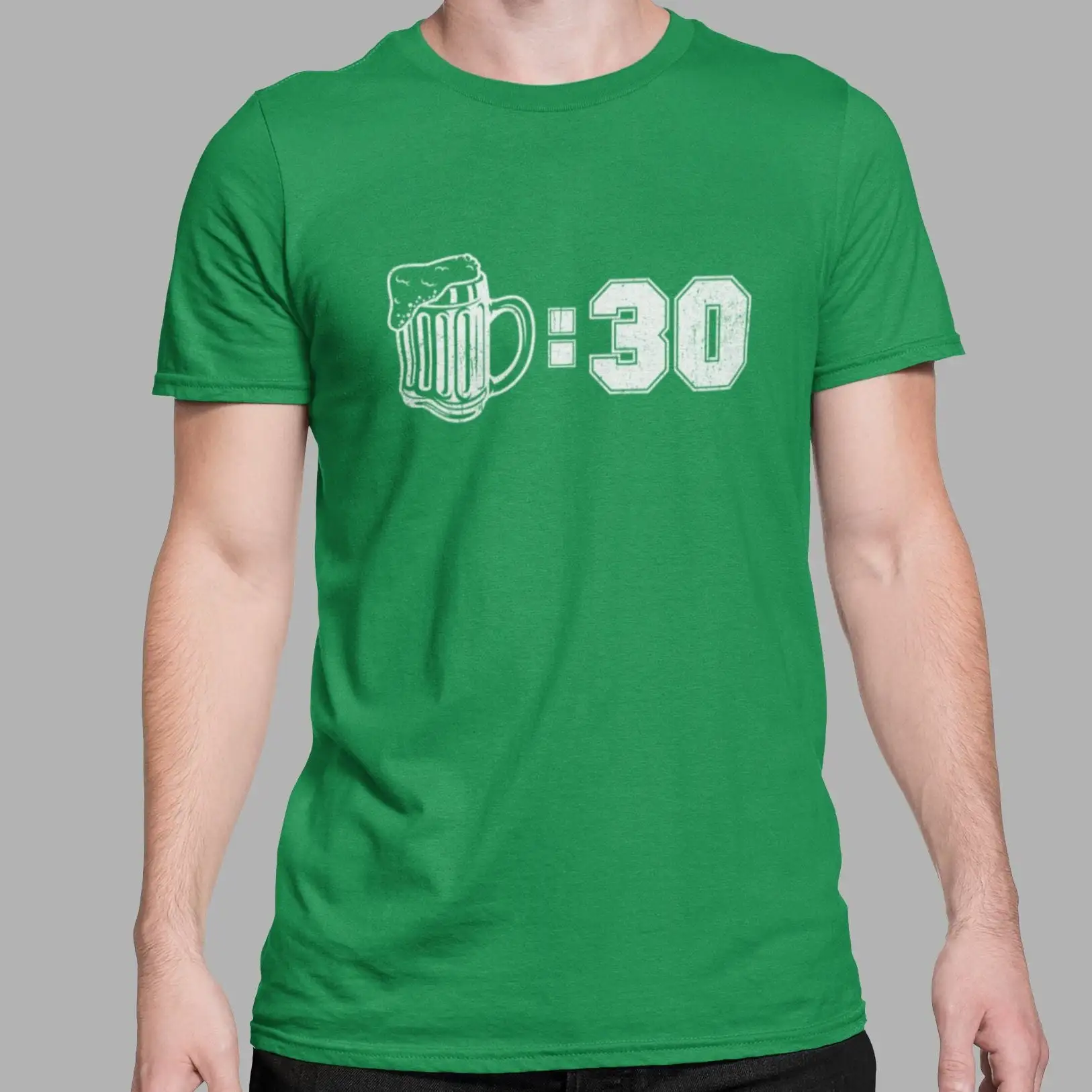 Beer Thirty T Shirt Funny Men St Patricks Day Lucky Green Irish Shamrock Luck Of The Drinking