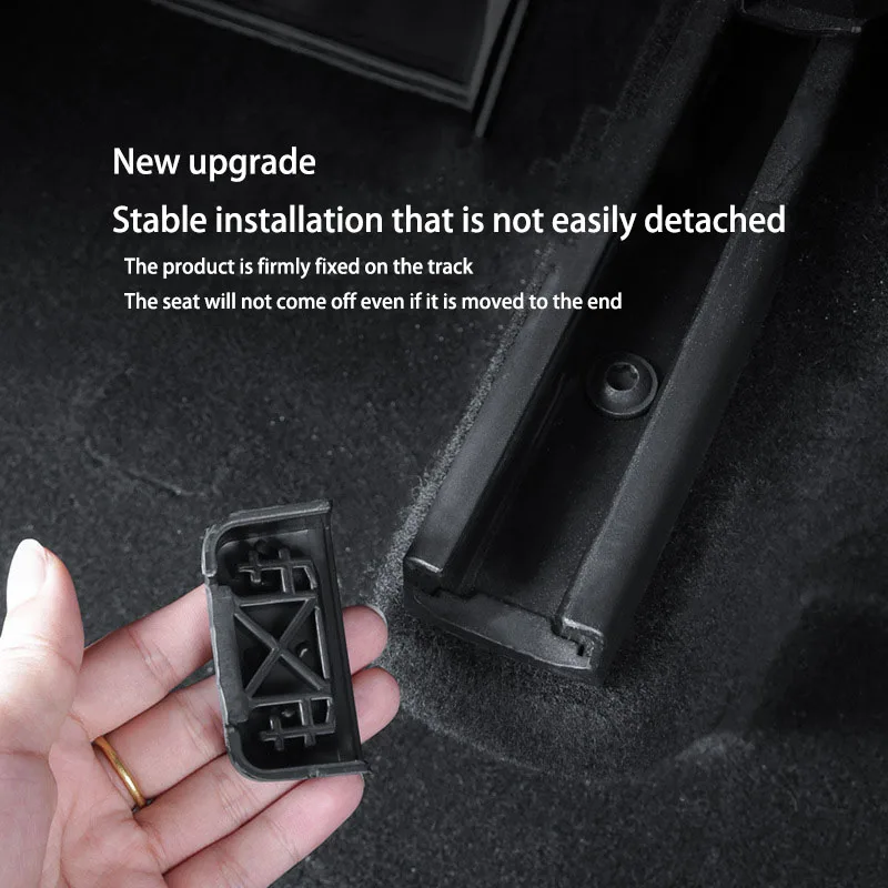 4pcs Seat Rail Cover Protector For Tesla Model 3 17-23Model Y 21-22 Accessories Front Rear End Pieces Backseat Slide Protection