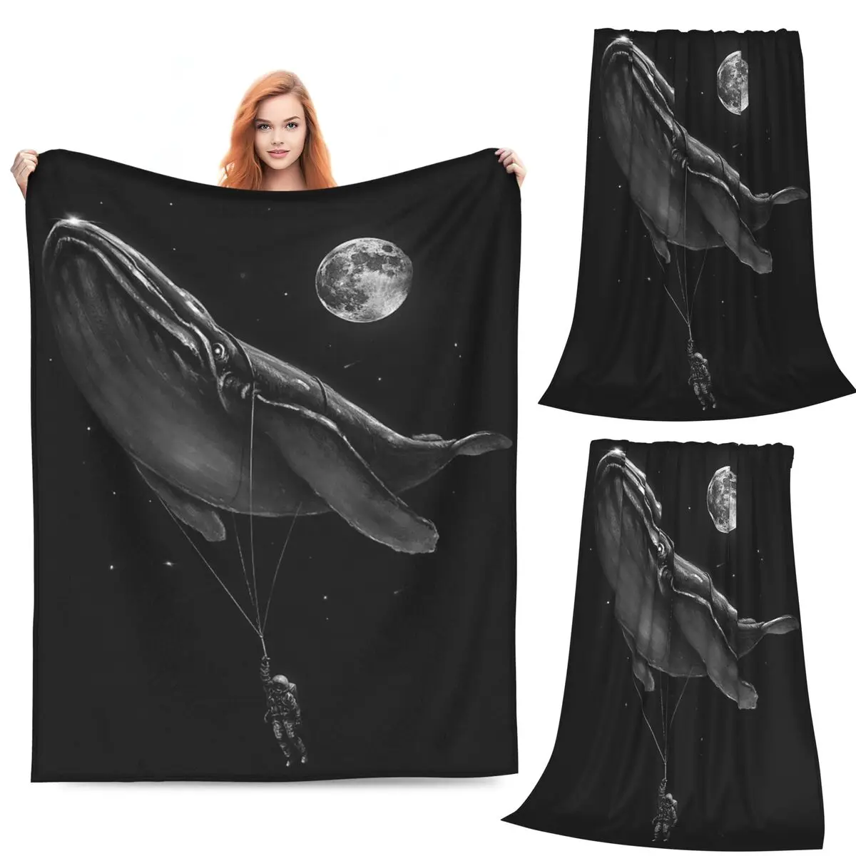 Ocean Meets Sky Blanket Soft Warm Flannel Throw Blanket Bedding for Bed Living room Picnic Travel Home Couch