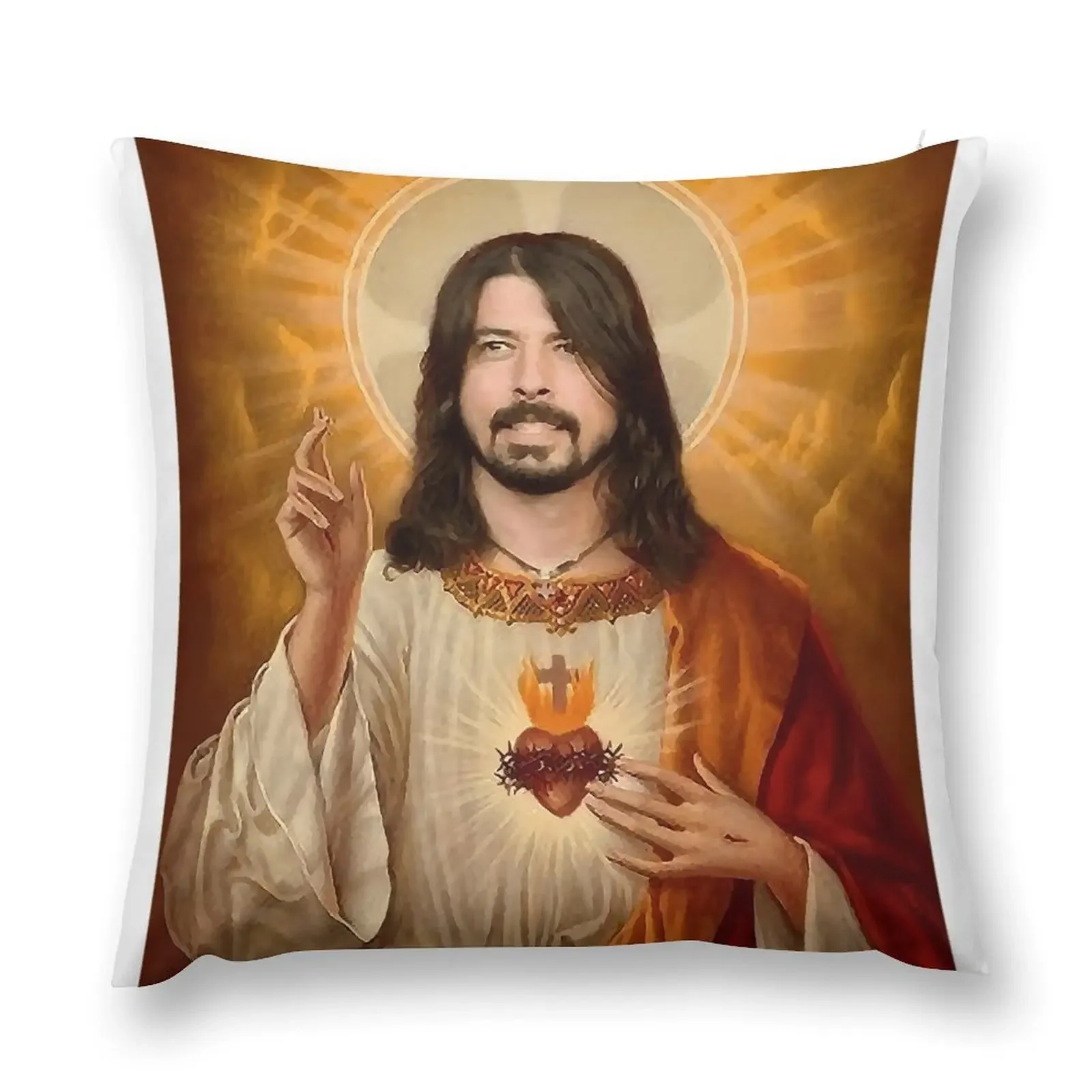 

Dave Grohl Jesus Throw Pillow Sofa Cushion Sofa Cushion Cover pillow