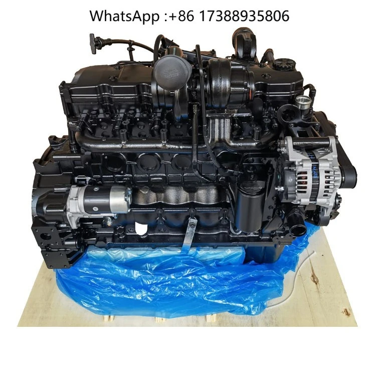 QSB6.7L 195HP 6 Cylinder 24 Valves Euro III Emission Electric Starting Heavy Duty Engine