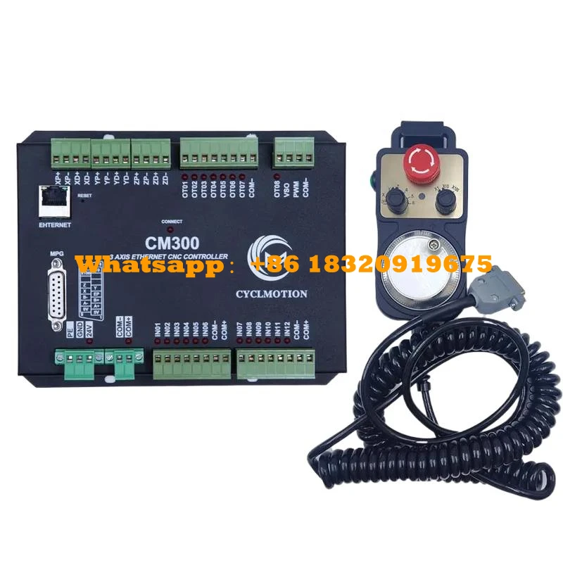 CNC Engraving Machine Control Card 3axis 4axis Cyclmotion Supports 5axis RTCP 3D Real-Time Tool Path CM600R 6axis Handwheel