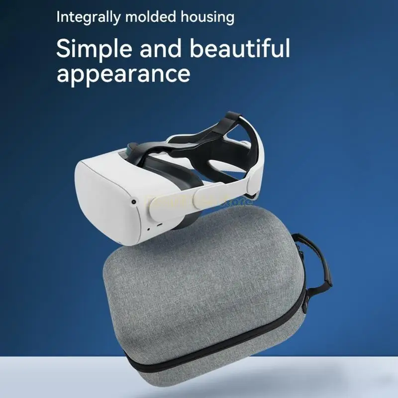 F62C Hard EVA Storage Box Protable Travel Carrying for Case Headband Accessories Bag for Oculus Quest 2