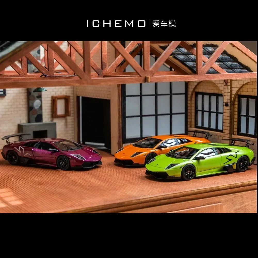 1:64 Lamborghini Bat LP670-4 SV Bull static display car models toy gifts for children, adult collection pieces, Boys' collection