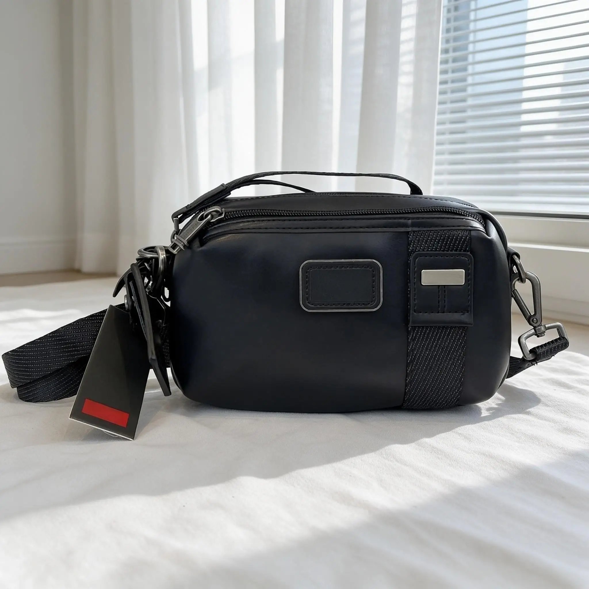 Multi-Function Business Casual Hand Carry Clutch, Stylish Minimalist Ballistic Nylon Single Shoulder Crossbody Bag