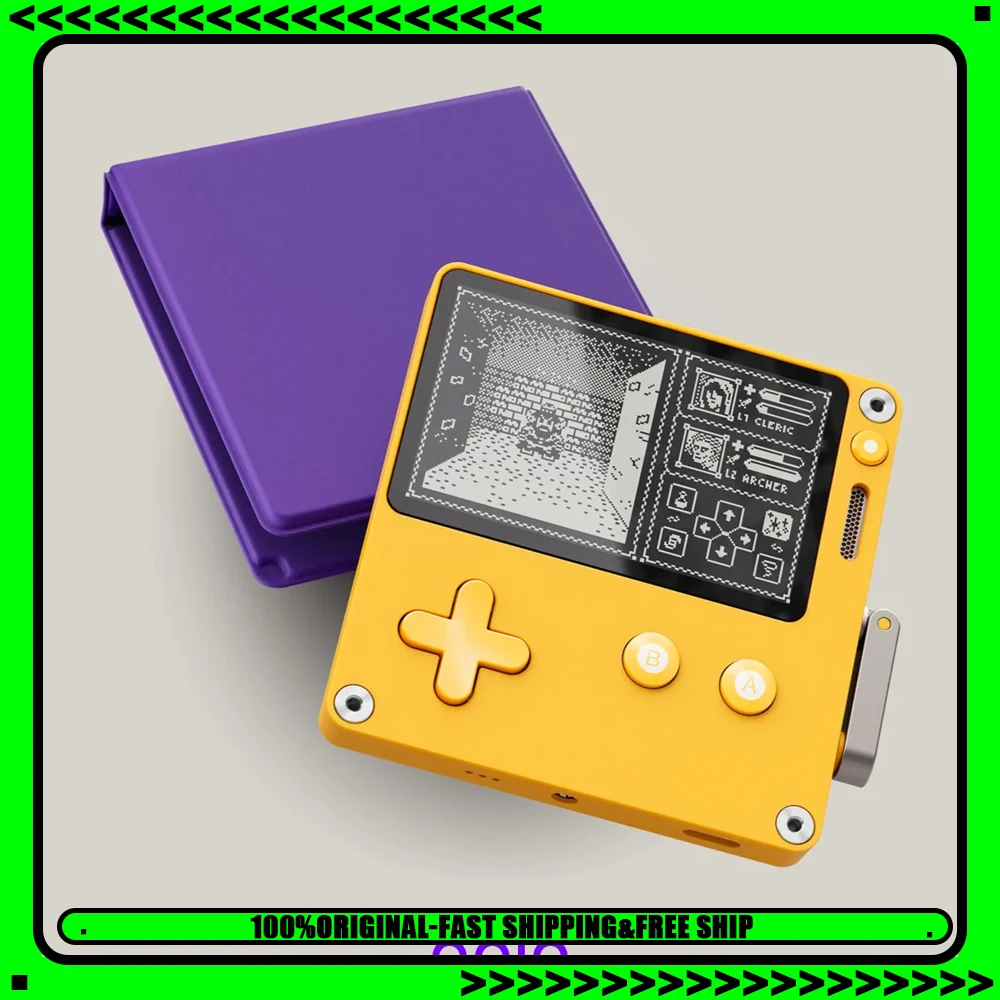 Игровая консоль PANIC Playdate, 2,7 дюйма, экран с разрешением 400*240, длительный срок службы батареи, портативные мини-ручные игровые консоли на заказ, подарок