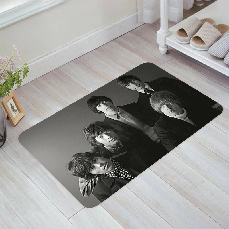 Rock Band R-Rolling S-Stones Floor Mat Home Aesthetic Room Decoration Rugs Carpet Entrance of House Kitchen Rug Carpets Balcony