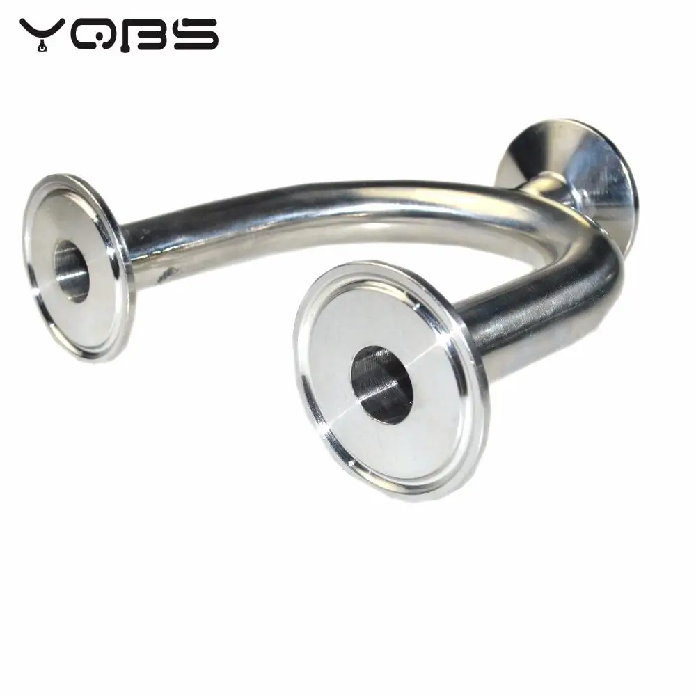 YQBS 3 Way U Sanitary Ferrule Pipe Fittings Tri-Clamp Type Stainless Steel