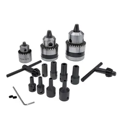 Adaptateur de mandrin de perceuse, raccord en acier et cuivre, 0.6-6mm, 0.3-4mm, 1.5-10mm, JT0, B10, B12, connexion, 4mm, 5mm, 6mm, 8mm, 10mm, 12mm, manchon d'arbre, 1 pièce