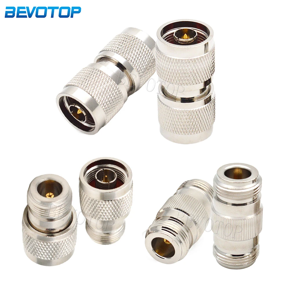 

1 PCS 4 Types N to N RF Coaxial Connectors Straight N Male to Female Adapter 50 Ohm Copper Nickel Plated