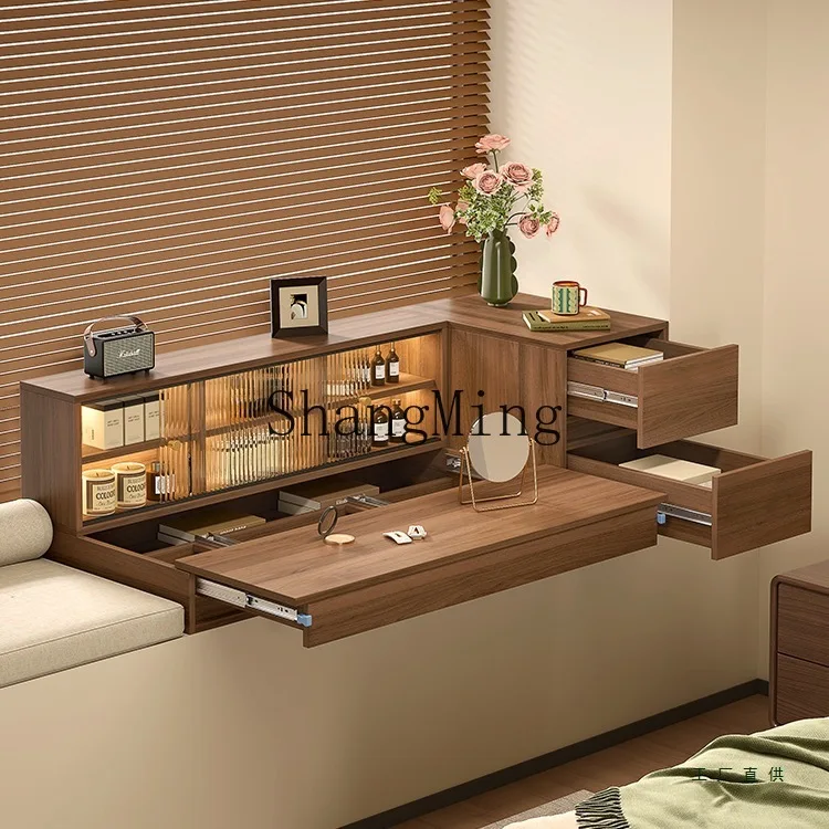 

ZYY household bay window dresser desk integrated dressing table locker pull-out desk