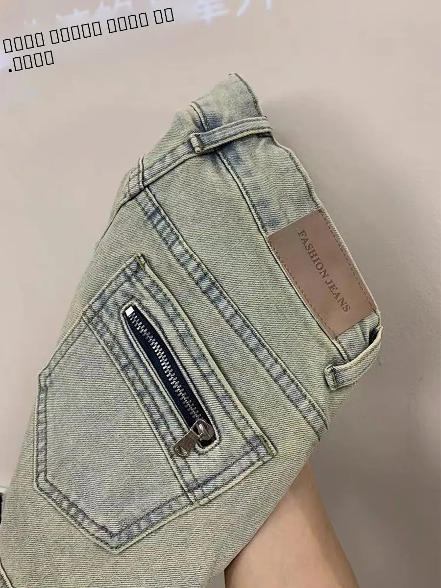 

Женские летние джинсы с высокой талией и широкими штанинами, тонкие хлопковые эластичные джинсовые брюки прямого кроя, синие, модные шорты