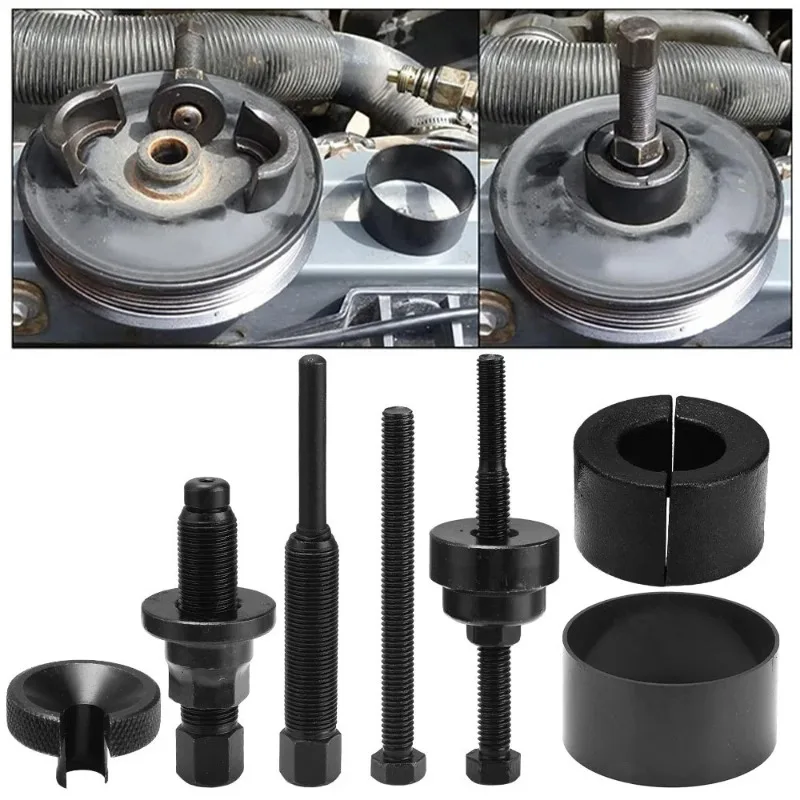 The power steering wheel pulley remover is suitable for dismantling the power steering pump of pickup trucks and Buick vehicles