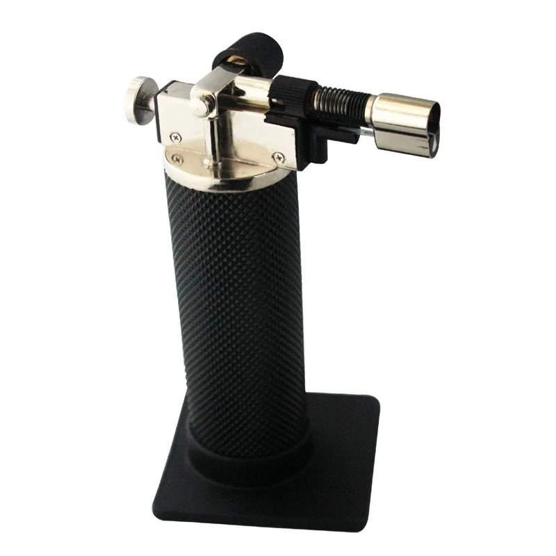 Nuovo metallo Spruzzatura Moschetto Accendino In Acciaio Inox Saldatura Domestica Gas Butano Pistola di Saldatura Ad Alta Temperatura BBQ All'aperto Ignificatore