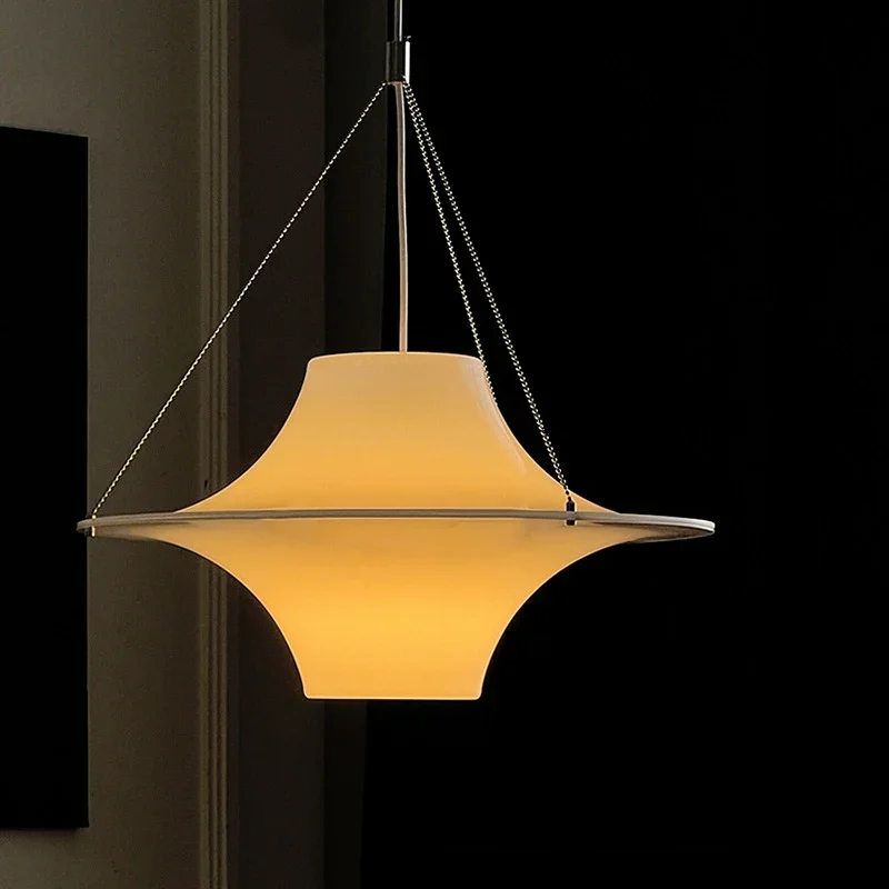 French Style Pendant Light Led Flying Saucer Lamp Dining Medieval Bauhaus Lamp Study Room Hanging Seagull Light