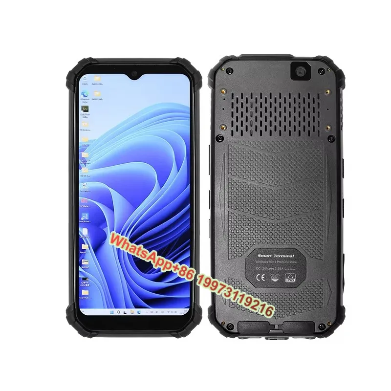 لمسافات طويلة المسح الضوئي Windows المحمولة N100 CPU، 8g RAM 256g ROM 4g Lte Wifi Bt Gps 6.5 بوصة Win 11 Rugged Tablet Pda