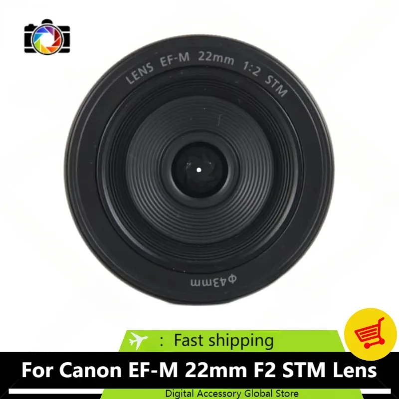 Genuine EF-M 22mm f/2 STM Lens For Canon M3 M5 M6 M6 II M50 M50 Mark II M100 M200 camera (used)