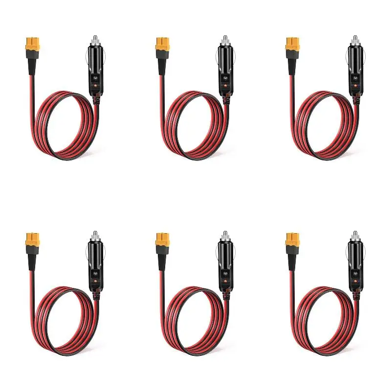 6Pack X(Car Lighter to 12V 24V Charging Cable for S2000 EB55 757 767 Series Portable Power Station