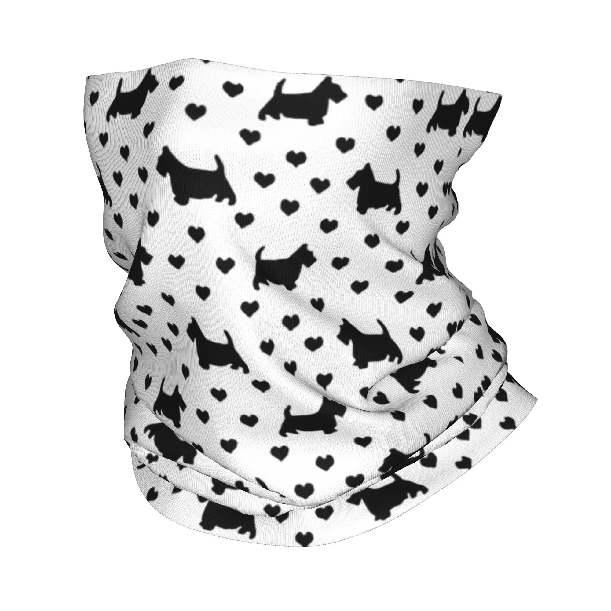Custom Scottish Terrier Dog Bandana Neck Warmer Men Women Wi