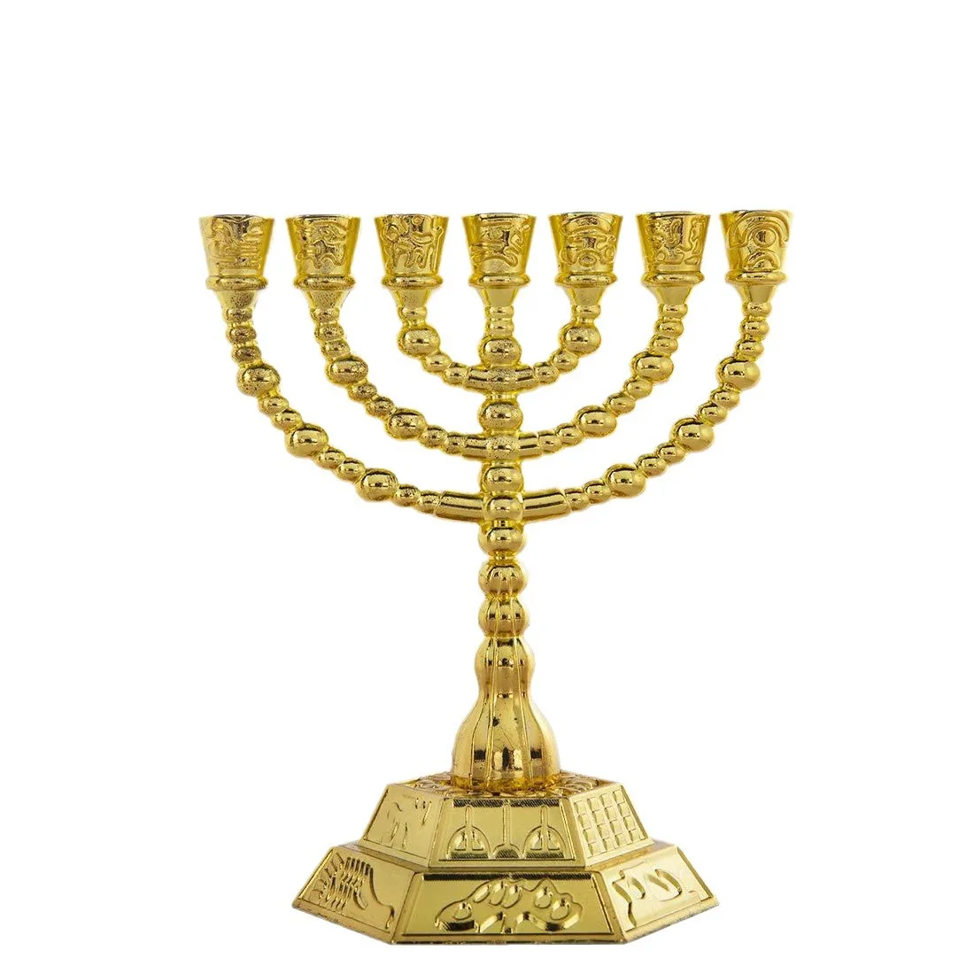7 Branch Menorah Jewish Home Decor Candle Holder Decoration view 5