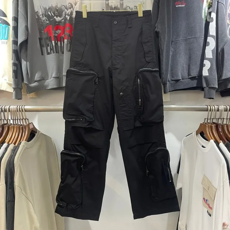 High Street Cactus Jack Multi Pocket Functional Pants Jogger Men Women High Quality Loose Clothing Cargo Overalls Trousers