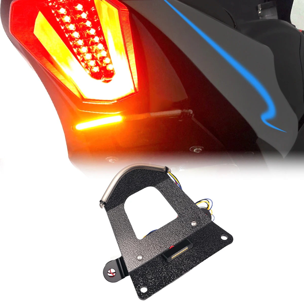 

LED Rear Fender Eliminator Turn Signal License Light Kit For SUZUKI 2017-2024 GSX-R1000