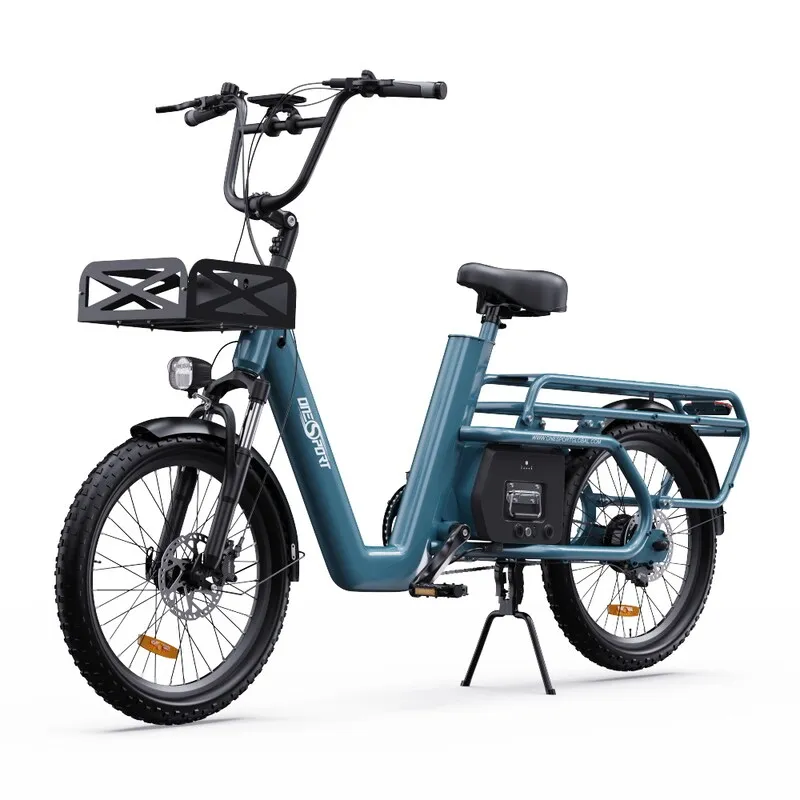 ONESPORT OT01 Electric Cargo Bike, 650W Motor, 48V 27Ah Battery, 20*2.6-inch Tire, 25km/h Max Speed, 100km Max Range